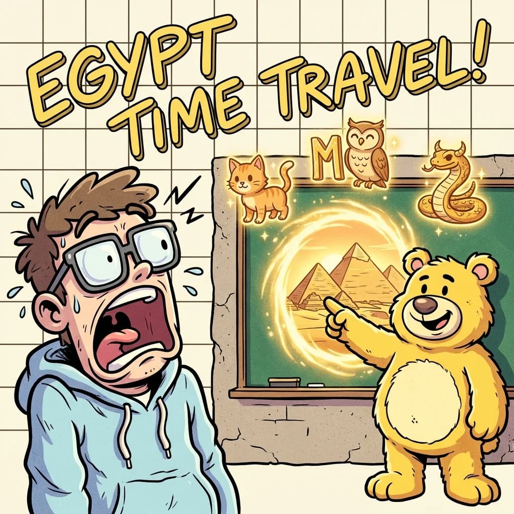 Ancient Egyptian Hieroglyphs: As A Time-Travel Classroom Story