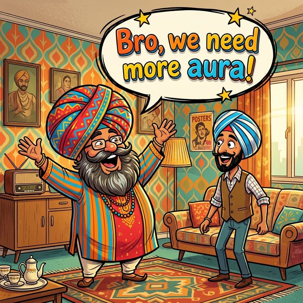 Funny Santa and Banta Comics
