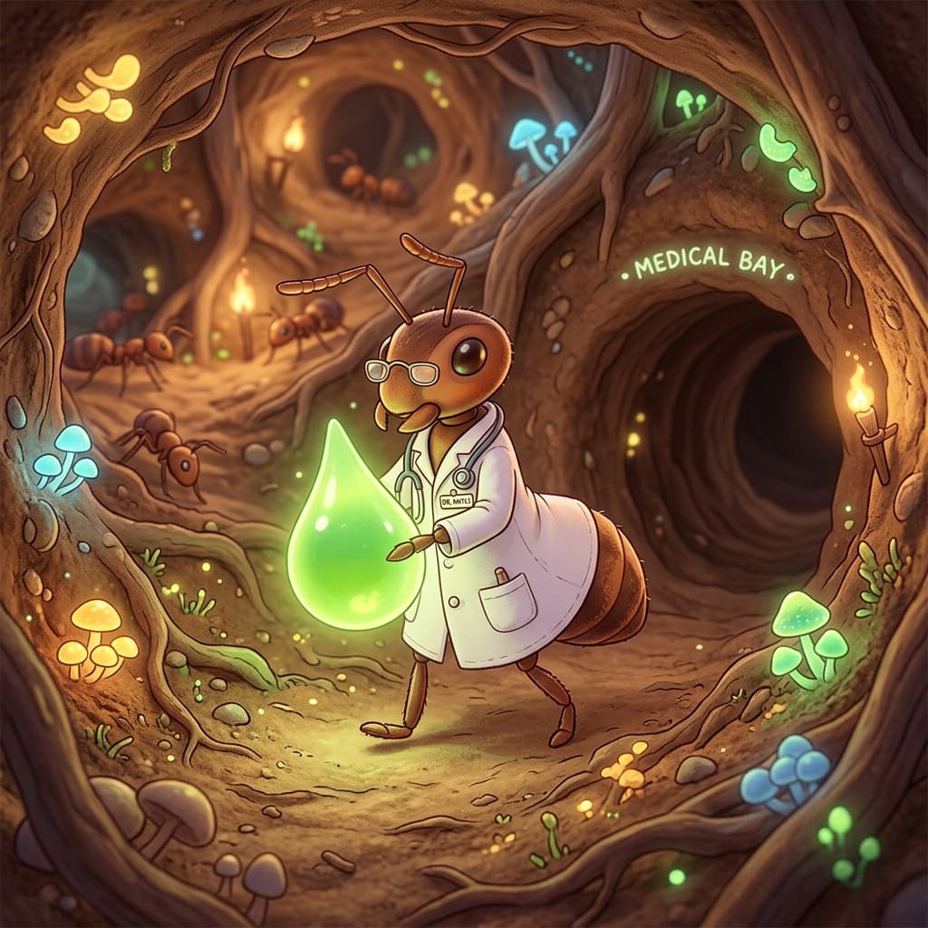 Ant Doctor Carrying Resin Medicine