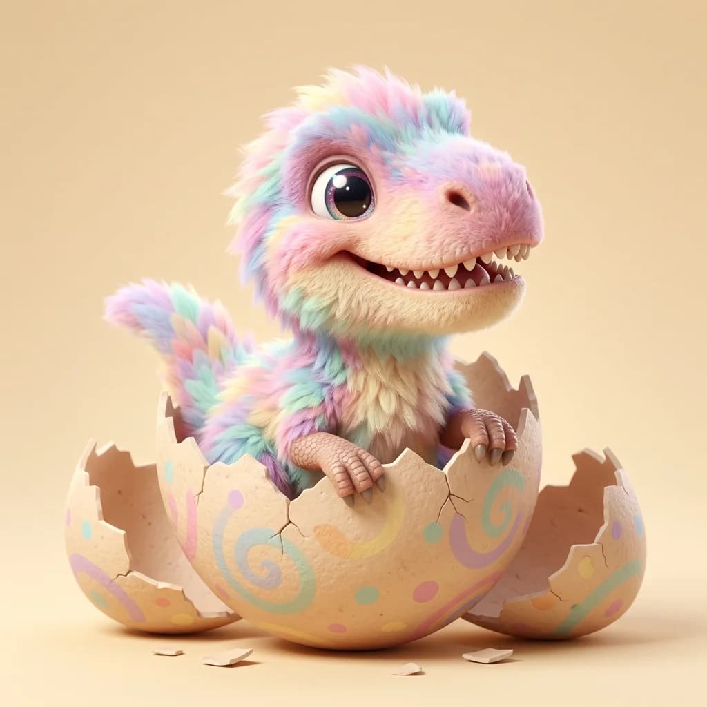 How to Prompt a Fluffy Cute Dinosaur